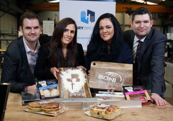 Pictured are Michael Campbell (HSE Manager at Genesis Crafty); Charlene Jones (Group Environmental & Quality Manager at Henry Brothers); Natasha Sayee (Senior Lead Public Affairs Specialist at SONI) and Christopher Morrow (Head of Communications & Policy at NI Chamber).