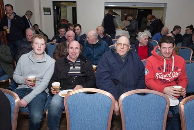 Cahal Devine, Liam Roddy, Bertie McKelvey and Mark Armstrong at the AGM.