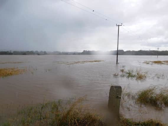 Flooded farm land at Eglinton