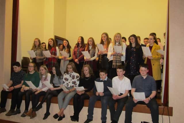Members of Lylehill YFC during their recent parents' night
