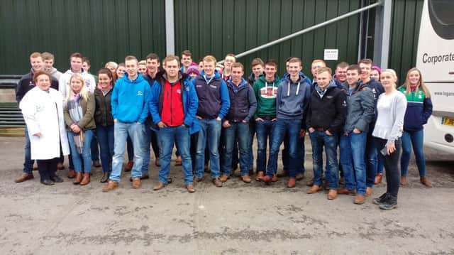 Level 3 EDA students visiting farms as part of their tour to Scotland.
