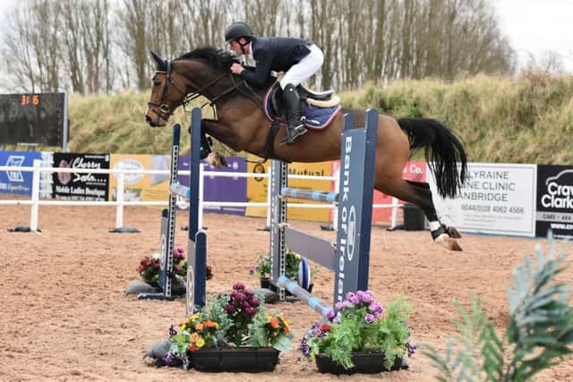 Edward Little riding Blackrock Beauty, winners of the 6/7 year old qualifier