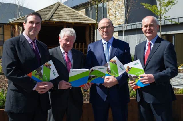 Pictured at the Annual General Meeting of Lakeland Dairies are (l-r) Colin Kelso, Vice-Chairman; Alo Duffy, Chairman; Michael Hanley, Group Chief Executive and Peter Sheridan, Chief Financial Officer. 25th April 2018
