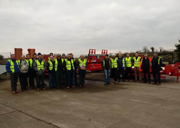 North Down UFU Group on their day trip at McAuley Trailers, Toome