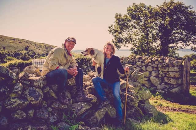 Hill farmer Gareth Wyn Jones and wildlife presenter Kate Humble