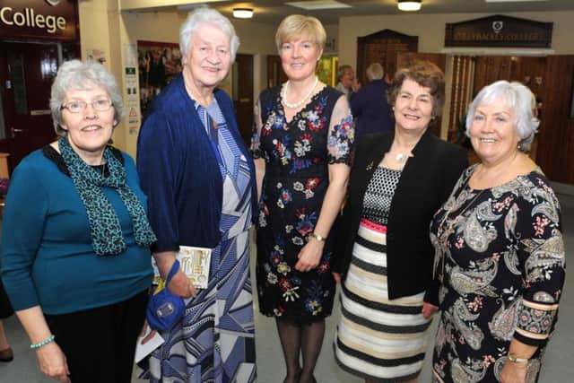 Committee members of the Slemish Area WI who attended their annual AGM in Cullybackey College. Included are Yvonne Crabbe, Eileen Mol, Diane Murdoch, Sophia Maybin and Isobel Halliday. GB1734D18