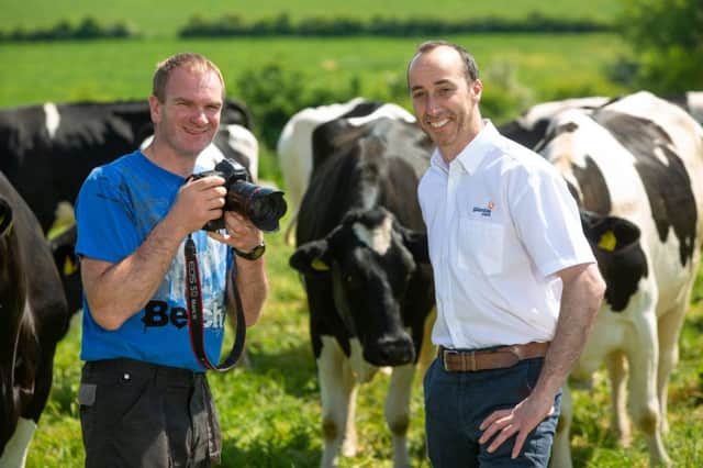 David Chestnutt, Milk Procurement Manager, Glanbia Cheese, and local farmer Derek Geddis pictured launching the rural photographic competition organised by Glanbia Cheese and Farming Life