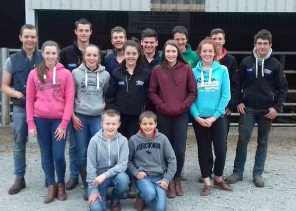Mountnorris YFC members pictured at the Co Armagh beef and sheep stock judging heat which took place at Markethill Mart on Monday, June 11th June
