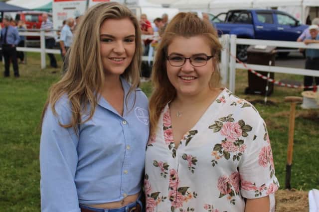 Sisters Sarah and Rachel Davidson, from Kells, enjoying their day out at Omagh Show 2018