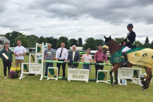 Alexander Butler and Eldorado   winners of the TRM/Horse Sport Ireland New Heights Champions Series at Omagh Show