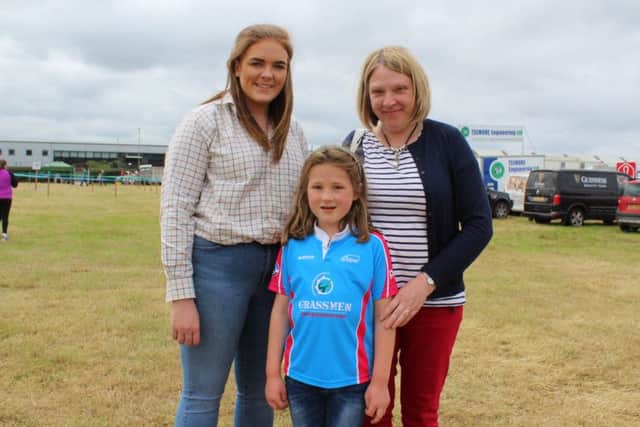 Enjoying their day at Limavady Show 2018 l to r: Ellie McLean, Bushmills; Clire Fulton, Dungiven; Hazel Fulton, Dungiven