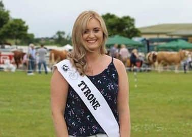 Miss Tyrone (Kerry Rea) judging the cattle at the Omagh Show