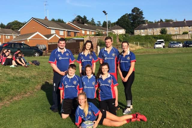 Collone YFC attended the YFCU tag rugby heats on Thursday, July 19th at Portadown RFC. They played against teams from Co Down, Co Tyrone, Co Fermanagh and Co Armagh. Pictured, back row, Brooks Allen, Laura Halliday, Thomas Chambers and Courtney Halliday. Front row, Luke Milligan, Sophie Hawthorne, Karen Walker and Ellie Hawthorne