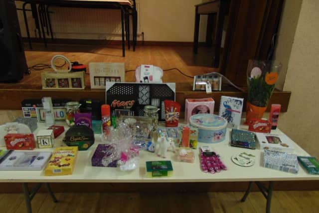 A wide selection of prizes to be won by the competitors