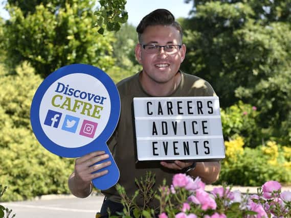 Horticulture graduate Cameron Beggs (Belfast) highly recommends the CAFRE Careers Advice Events to learn about the wide range of opportunities available in the agri-food sector.
