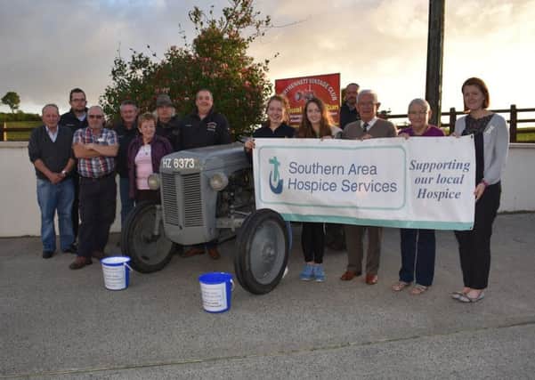 Members of Derryhennett Vintage Club and representatives from Southern Area Hospice Services at the launch of the clubs Annual Road Run which takes place on Saturday 1st September 2018 in aid of the Hospice.