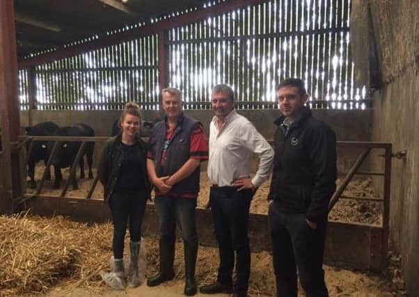 Pictured L-R is Hannah Donegan (Tesco), Sam Chesney (UFU) , Wayne Acheson (Foyle Food Group) and Andrew Clarke (Foyle Food Group).