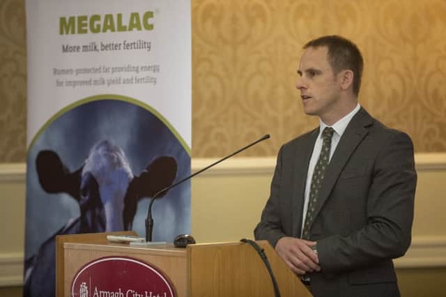 There are over 400 fatty acids in milk, but our improved understanding of the role of a handful of diet fatty acids such as C16:0, C18:1 and C18:3 allow us to further improve cow performance very cost effectively,  Dr Richard Kirkland told the Volac Wilmar seminar in Armagh City.