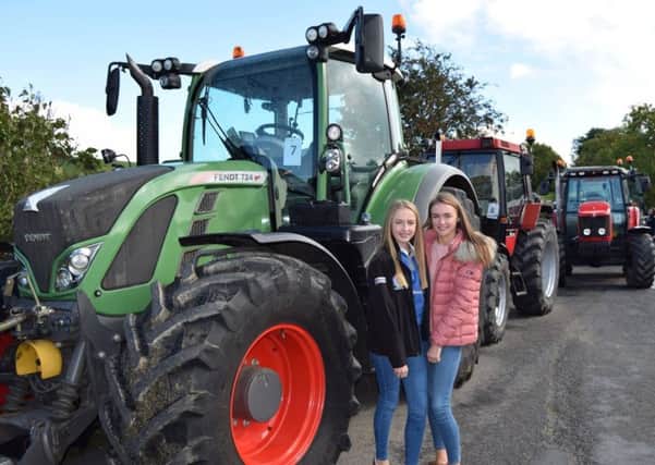 Club members Ellie Hawthorne and Julie Hamilton pictured at the tractor run