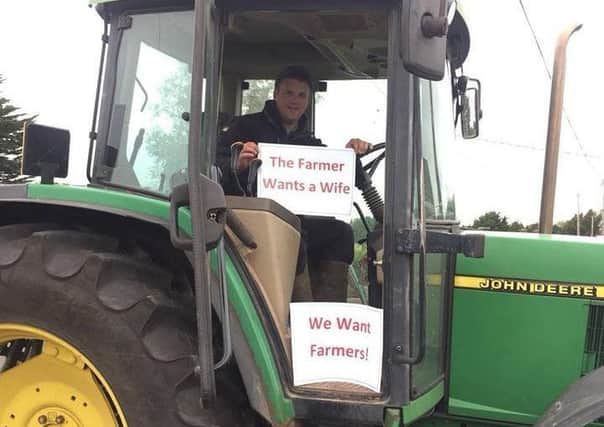 A local farmer is pictured helping Southern Area Hospice Services to launch their search for single farmers to take part in their upcoming fundraising event, The Farmer Wants a Wife. The Farmer Wants a Wife will take place on Saturday 3rd November 2018 in The Armagh City Hotel. For more information or to sign up for the show contact the Hospice Fundraising Office on 028 30251333.