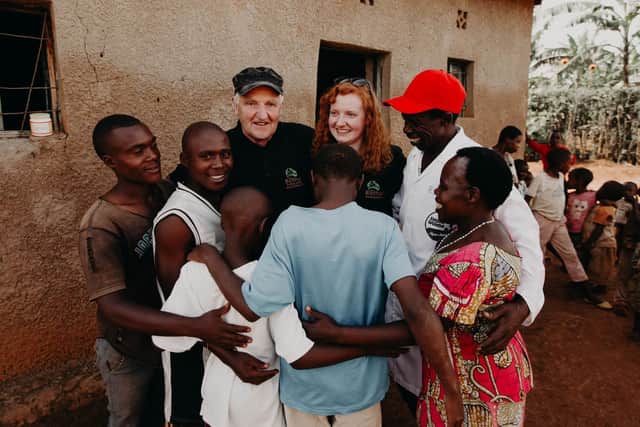 Tim Moynihan from Co Kerry and his daughter Doreen travelled to east Rwanda