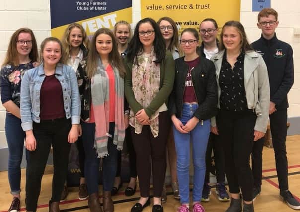 YFCU members from Co Londonderry impressed at the public speaking competition heats