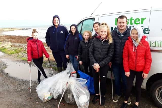 Members help Mourne YFC and Ulster Wildlife clean up Murlough Beach, Newcastle