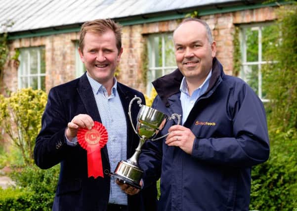 United Feeds has confirmed its continued support of Holstein NI's December bull sale at Kilrea Mart. Discussing plans for next week's sale are Holstein NI committee member Wallace Gregg, and sponsor Clarence Calderwood, United Feeds. Photograph: Columba O'Hare/ Newry.ie