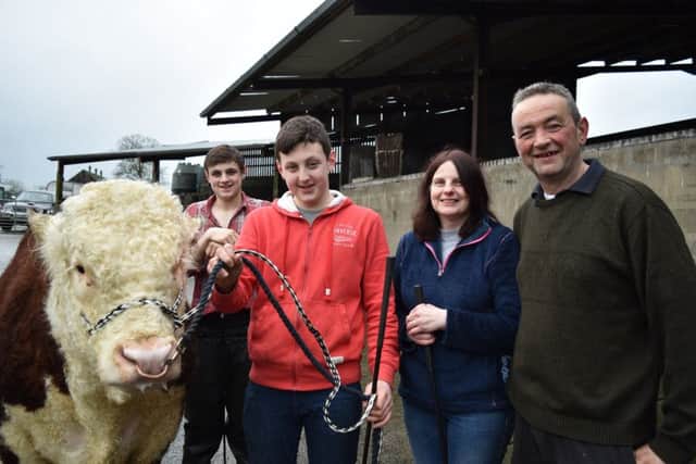 Jack, Robbie, Cindy and David Wilson , one of the 11 Rare Breed families in 2018