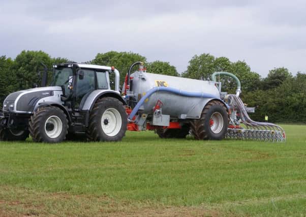 Slurry application using the trailing shoe system significantly reduces ammonia emissions and that means much more of the nitrogen from slurry is available to the crop.