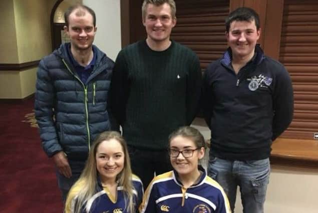 Moycraig YFC members at the County Big Night which was held in the Tullyglass Hotel