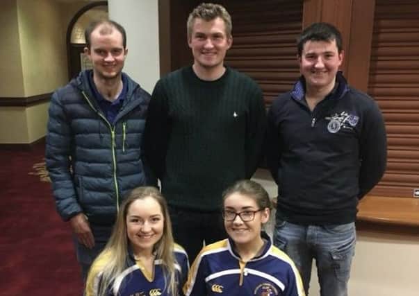 Moycraig YFC members at the County Big Night which was held in the Tullyglass Hotel