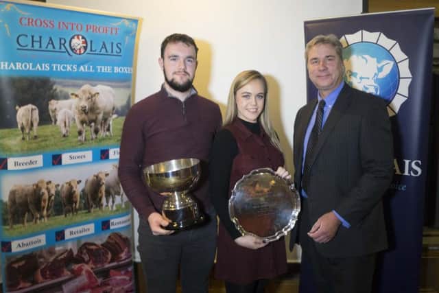 Muckian family been presented The Millar Trophy and Northern BAnk Salver by Peter Phythian Chief Executive of BCCS
