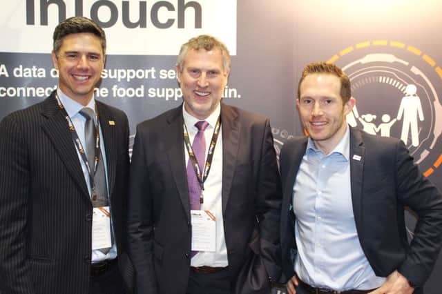 Attending the recent Alltech European Technical Summit in Dublin: left to right: Robbie Walker, Keenan InTouch; Dr Keith Agnew, CEO United Feeds; Martin Minchin, Keenan InTouch