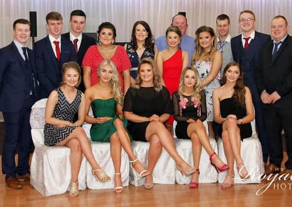 Members of Cappagh YFC who attended the county efficiency awards in Cookstown at the Royal Hotel