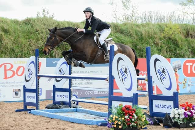 Dominic McArdle riding Kilcolgan Clover Skye, equal first in the 1.10/1.20m COH