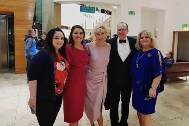 Producers of the production, left to right, Rebecca Calderwood, Hannah Kirkpatrick, Jackie McNeill, Keith McNeill and Cynthia Currie