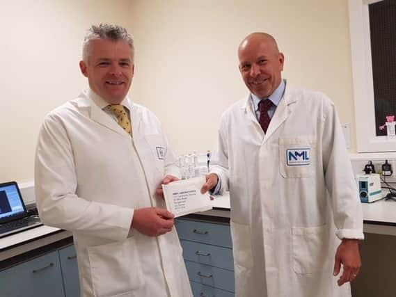 Ian McNiece, MD Countryside Services, and Andy Warne, Managing Director of National Milk Records