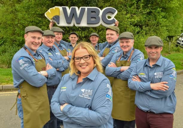 Members of the Team Ireland Butchery team with their Manager
and CEO of Butchery Excellence International, Rhonda Montgomery