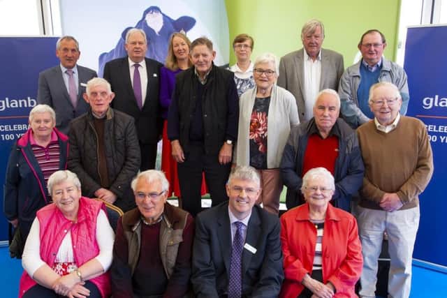 31/5/2019
Glanbia Shelburne Co-Op Campile Co Wexford celebrating 100years with some past and present staff. Photo;Mary Browne
Press release
Campile marks centenary celebration

31 May 2019
An action-packed celebration got underway to mark an eventful 100 years of the Shelburne Co-operative Society which was set up by farmers in the heart of Campile, Co Wexford to serve their community.
Over the century it has overcome a WWII bombing with the tragic loss of life of staff, the economic uncertainty of wartime and a massive fire at the start of the harvest season in the 50s that nearly spelled disaster.
Along with the changing face of the Irish agriculture scene, it moved from once trading in rabbits and poultry to a modern day enterprise with a strong turnover through the innovative actions of its staff and farmers.
Siobhán Talbot, Glanbia Group managing director, paid tribute to the work of the current staff and those that had gone before as the vision of the founding farmers in setting up the Co-op in 1919 wa