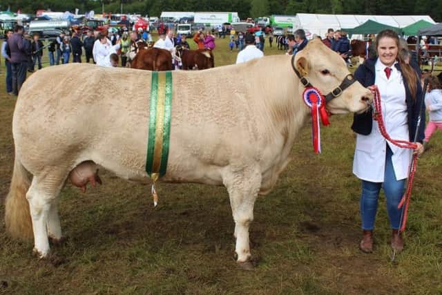 Victoria Johnston with the Blonde champion at Armagh Show 2019