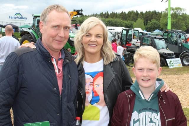 Former neighbours meeting up at Armagh Show 2019: John and 
Jonathan Beckett, Donaghcloney: Heather Irwin, Lurgan