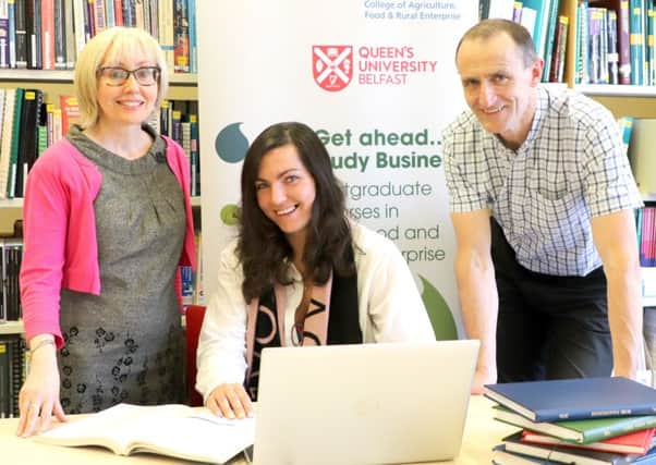 Dr Claire Hughes, Senior Lecturer and Dr Kevin Henry, Lecturer with postgraduate student Emma-Louise Kells invite you to attend the Postgraduate Courses Information Evening at Loughry Campus on Tuesday 25 th June, 5-8pm.