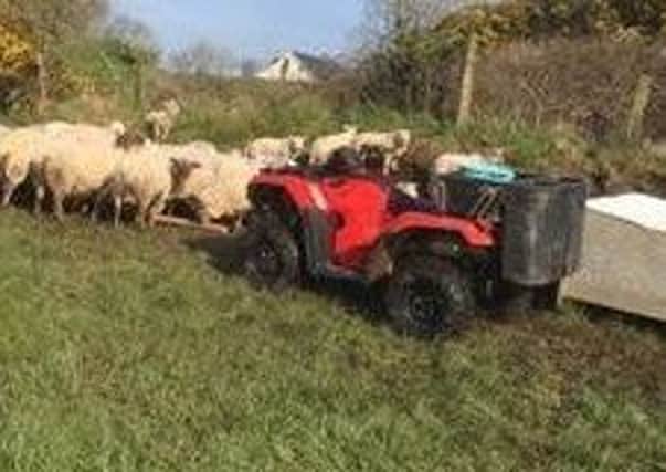 The quad which was stolen in the burglary at Fintona