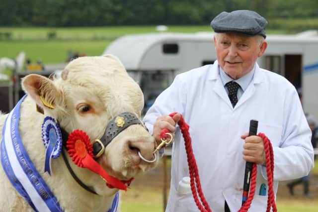 Albert Connolly from Ballynahinch has been exhibiting at Saintfield Show for 60 years. Picture: Julie Hazelton