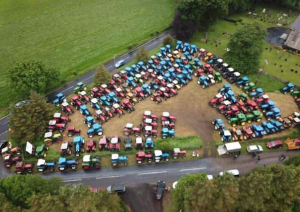 There was a great turnout for George Haslett's charity tractor run