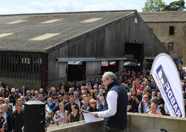 Crowds at the NMR/RABDF Gold Cup open day welcome talks