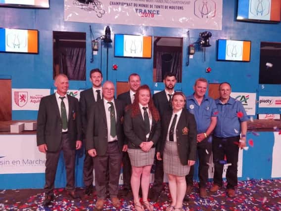 RUAS team pictured at the Golden Shears World Championships in France.