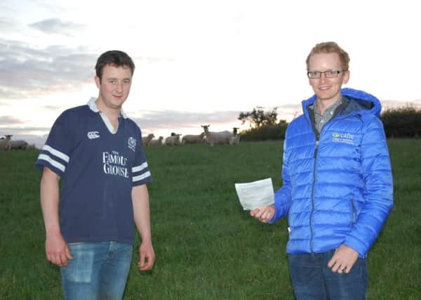 Nigel Gould, CAFRE Beef & Sheep Development Adviser along with William Barton Omagh.