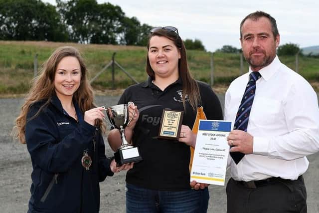 Margaret Little from Cookstown YFC, who achieved first place in the 25-30 beef stock judging competition